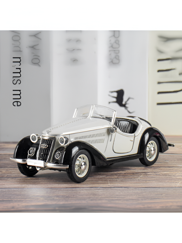 1936 Wanderer W25K Roadster Diecast Model 1:32 Scale – White Vintage Audi Classic CRA Collectible Car TV2674
