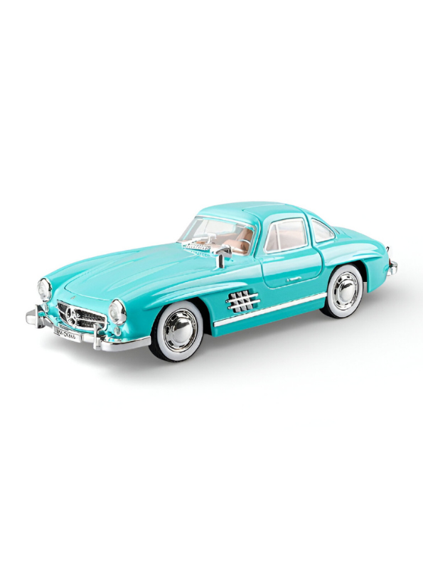 Mercedes-Benz 300 SL Gullwing 1:22 Scale Diecast Model Car – Light Blue Edition Collectible Replica TV6611