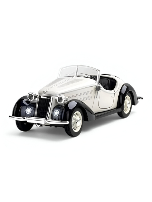 1936 Wanderer W25K Roadster Diecast Model 1:32 Scale – White Vintage Audi Classic CRA Collectible Car TV2674