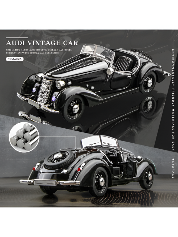 1936 Wanderer W25K Roadster Diecast Model 1:32 Scale – Vintage Audi Classic CRA Collectible Car TV2674