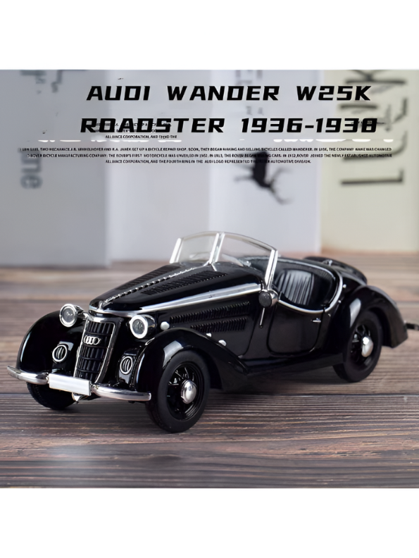 1936 Wanderer W25K Roadster Diecast Model 1:32 Scale – Vintage Audi Classic CRA Collectible Car TV2674