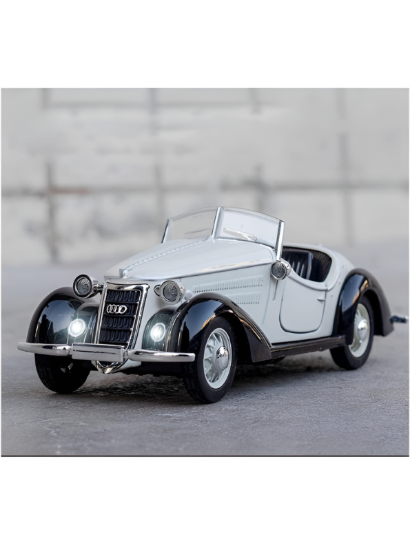 1936 Wanderer W25K Roadster Diecast Model 1:32 Scale – White Vintage Audi Classic CRA Collectible Car TV2674