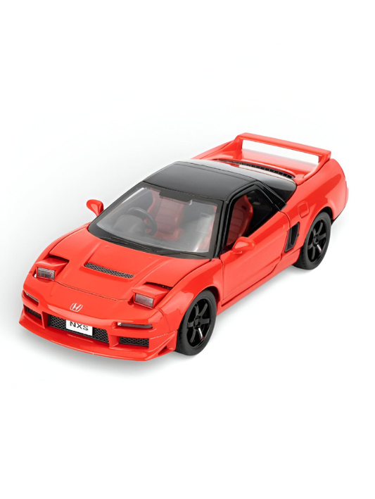 Honda NSX Diecast Model Car 1:32 Scale - Red JDM Supercar Toy, Collectible Vehicle with Opening Parts & Red Racing Seats TV6291.