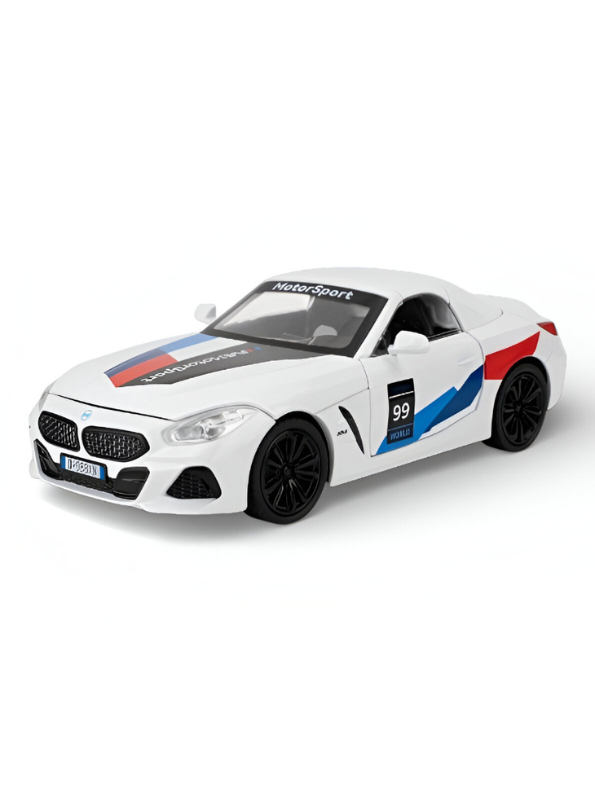BMW Z4 Motorsport Diecast Model Car 1:22 Scale – Detailed Collectible Racing Replica with Realistic TV6610.