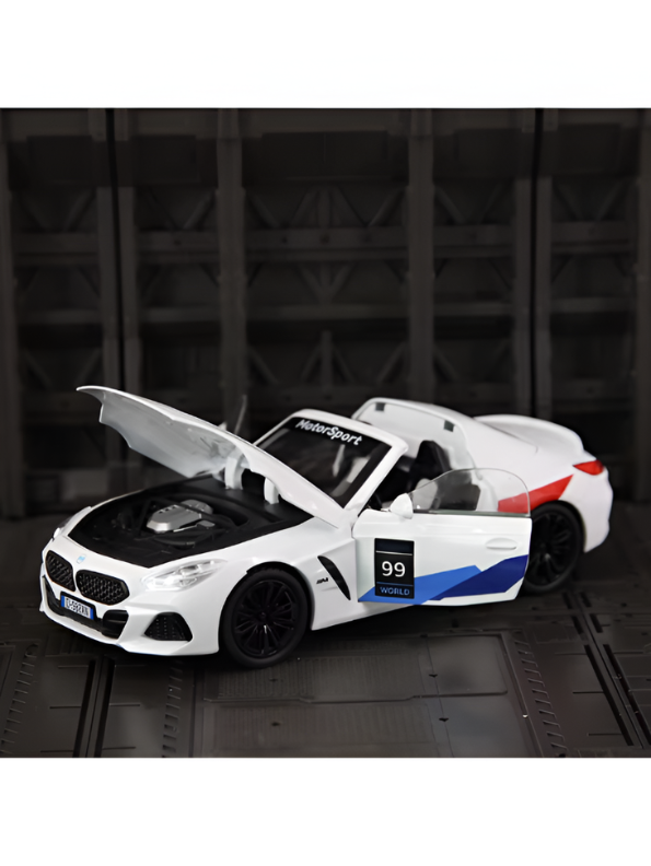 BMW Z4 Motorsport Diecast Model Car 1:22 Scale – Detailed Collectible Racing Replica with Realistic TV6610.