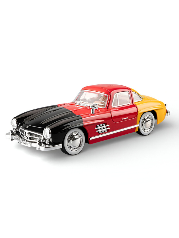 Mercedes-Benz 300 SL Gullwing 1:22 Scale Diecast Model Car – Edition Collectible Replica - Free Car Inside - TV6611