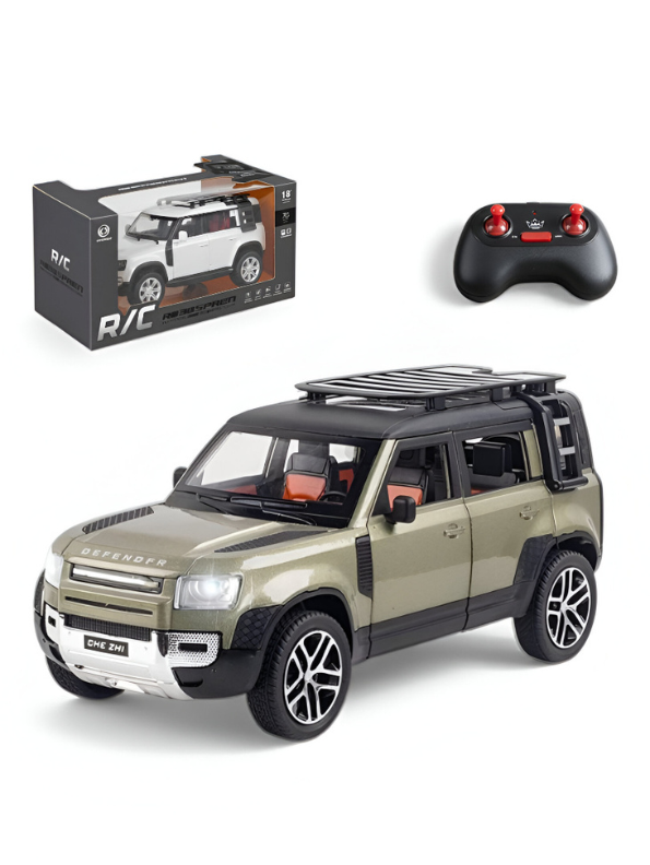 Land Rover Defender 110 RC Diecast Car Scale 1:24– Remote Control Off ...