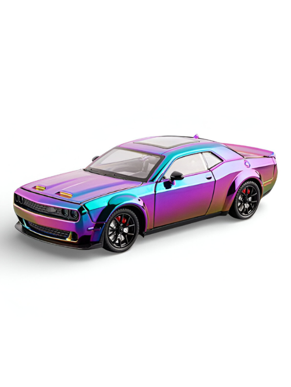 Dodge Challenger SRT Hellcat Model Car 1:24 Scale | Diecast Collectible Muscle Car Replica - Free Car Inside - TV6479