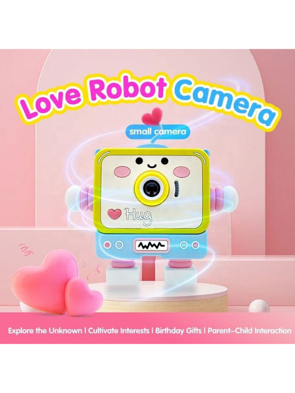 Digital Camera with Cute Robot Design – HD Photo, 1080P Video, Selfie Camera MD3512.