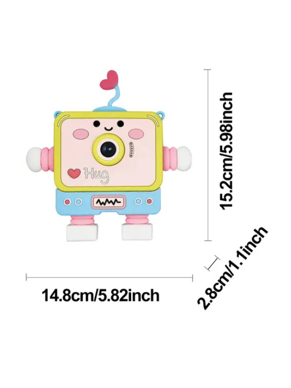 Digital Camera with Cute Robot Design – HD Photo, 1080P Video, Selfie Camera MD3512.