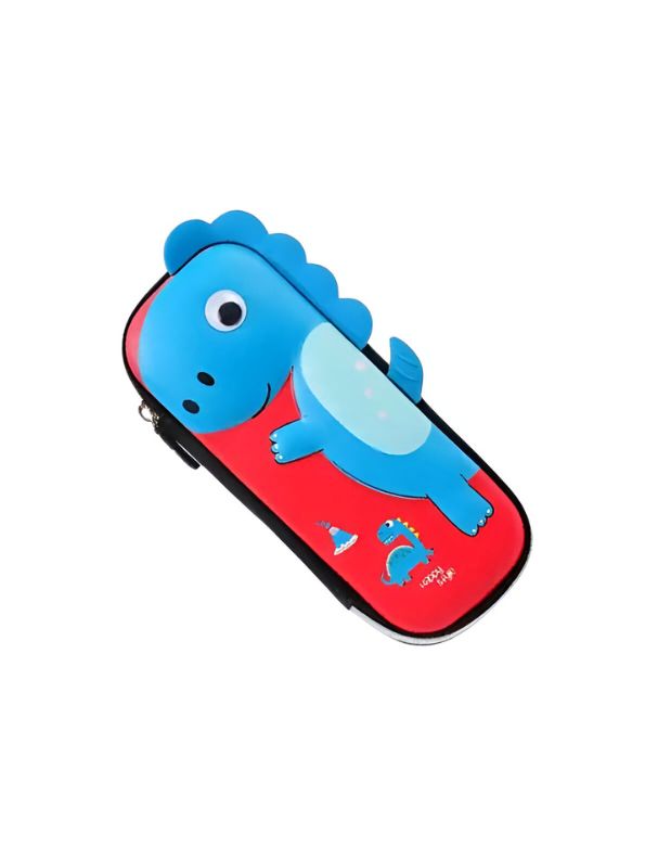DinoZip – 3D Dinosaur Pouch for Kids | Large Storage Single Chain Pencil Case | Cute & Durable NOV3274.