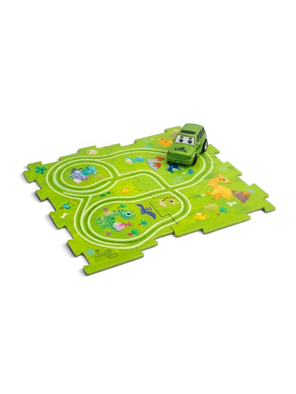 Dinosaur Adventure Puzzle Track Car Set with Electric Vehicle TV4705.