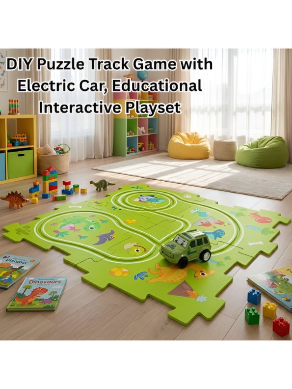Dinosaur Adventure Puzzle Track Car Set with Electric Vehicle TV4705.