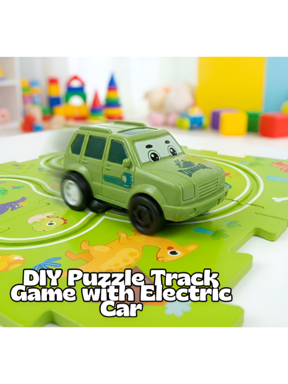 Dinosaur Adventure Puzzle Track Car Set with Electric Vehicle TV4705.