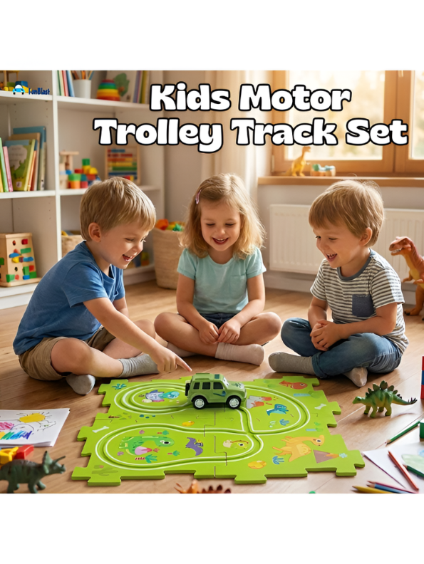 Dinosaur Adventure Puzzle Track Car Set with Electric Vehicle TV4705.
