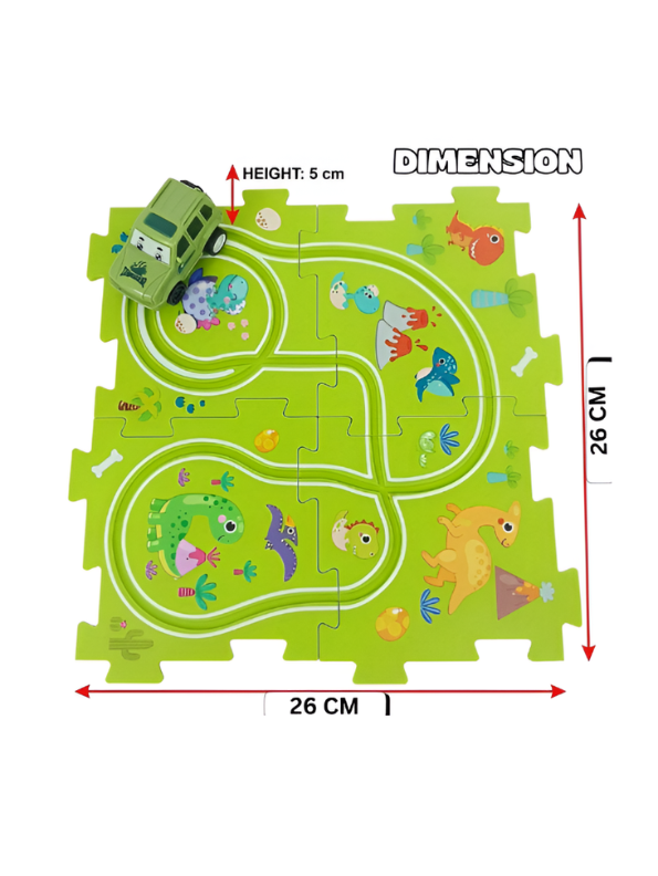 Dinosaur Adventure Puzzle Track Car Set with Electric Vehicle TV4705.