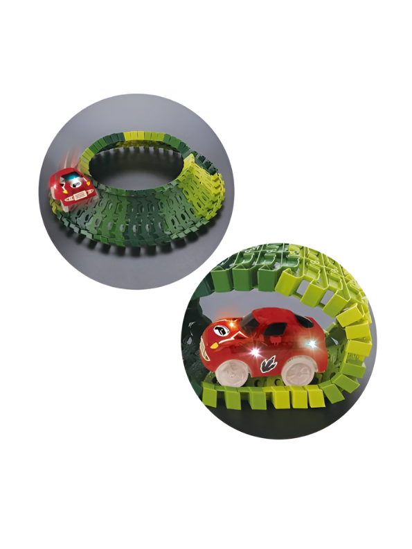 Dinosaur Park Flexible Race Track Set with 360 Degree Stunt Loop TV1781.