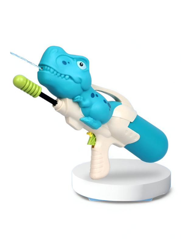 Dinosaur Water Gun Pichkari Toy for Kids | Teal T-Rex Squirt Blaster | Fun Summer Outdoor Play Turquoise LMI14355.