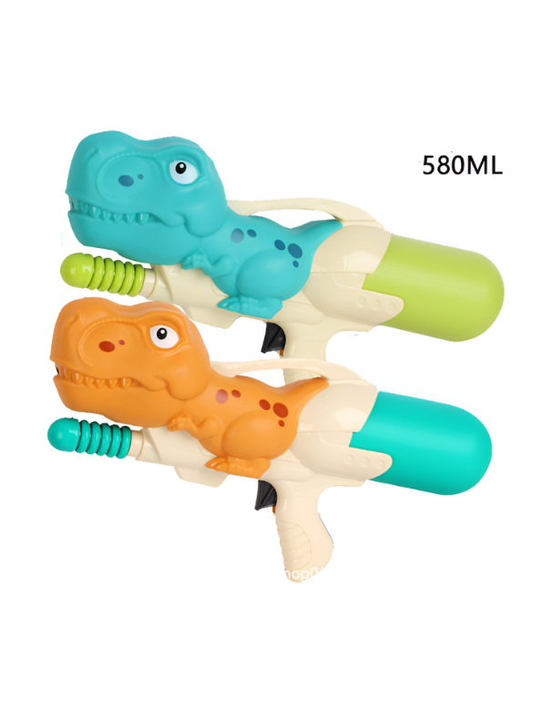 Dinosaur Water Gun Pichkari Toy for Kids | Teal T-Rex Squirt Blaster | Fun Summer Outdoor Play Turquoise LMI14355.