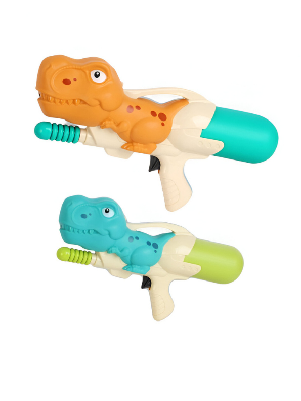 Dinosaur Water Gun Pichkari Toy for Kids | Teal T-Rex Squirt Blaster | Fun Summer Outdoor Play Turquoise LMI14355.