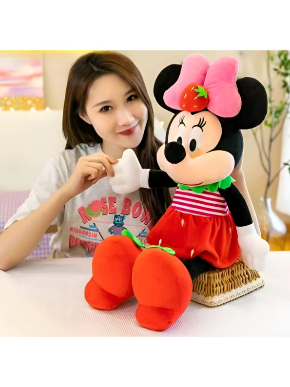 Disney-Inspired Strawberry Minnie Mouse Plush Set - 50cm (Medium) Fruit Series Soft Toy ST15984.