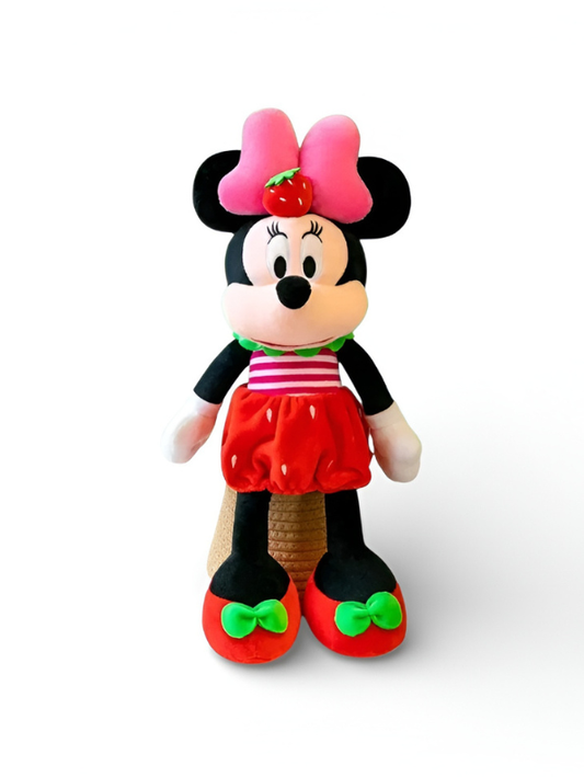 Disney-Inspired Strawberry Minnie Mouse Plush Set - 50cm (Medium) Fruit Series Soft Toy ST15984.
