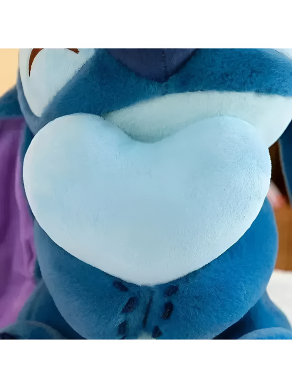 Disney Lilo Angel Plush - 10-Inch Stuffed Animal Holding Heart Blue ST16616.
