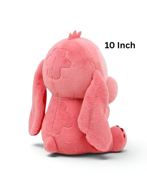 Disney Lilo Angel Plush - 10-Inch Stuffed Animal Holding Heart Pink ST16616.