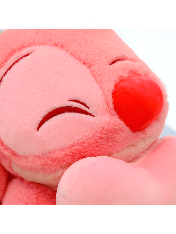 Disney Lilo Angel Plush - 10-Inch Stuffed Animal Holding Heart Pink ST16616.