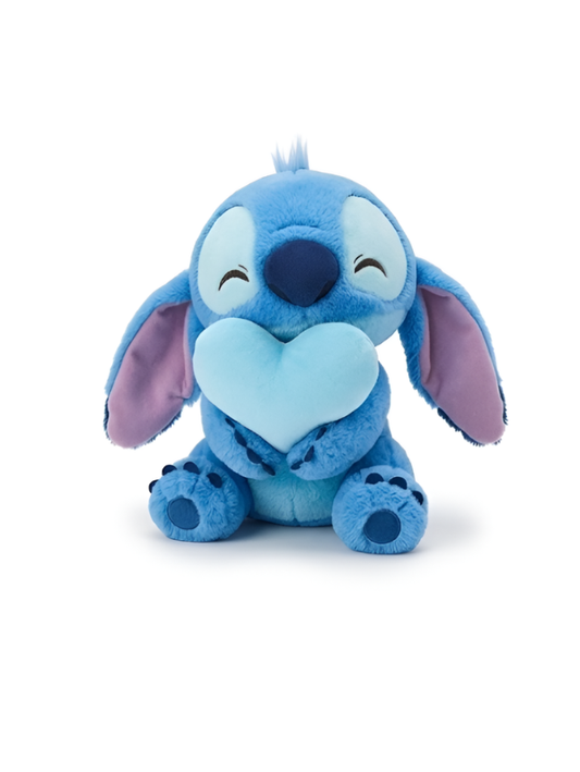Disney Lilo Angel Plush - 10-Inch Stuffed Animal Holding Heart Blue ST16616.