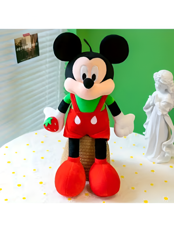 Disney Mickey Mouse Plush Toy with Strawberry 50cm Soft Stuffed Teddy ST15986.