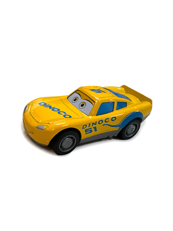 Disney Pixar Cars Dinoco 51 Cruz Ramirez Diecast Metal Toy Car – Yellow Racing Alloy Car for Kids, Age 3+ TV6138