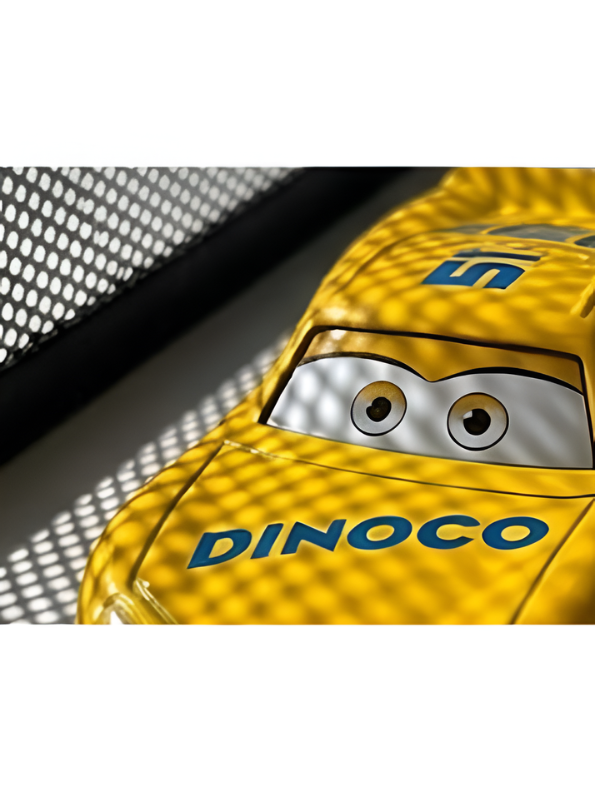 Disney Pixar Cars Dinoco 51 Cruz Ramirez Diecast Metal Toy Car – Yellow Racing Alloy Car for Kids, Age 3+ TV6138