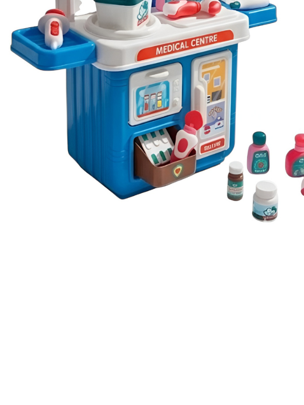 Doctor Kit Playset – Medical Center Toy Station with Stethoscope, Pretend Play Doctor Accessories TV7129.