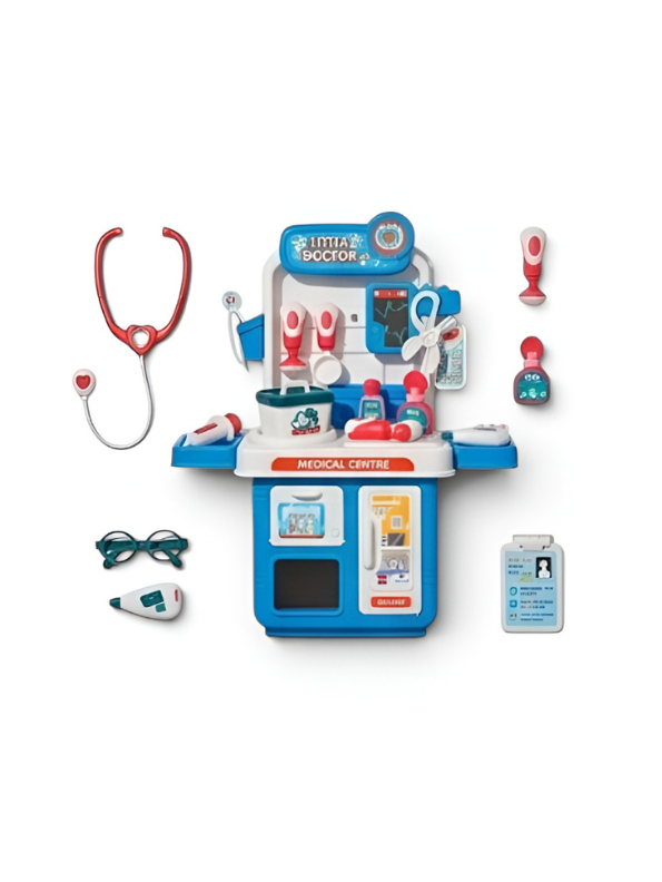 Doctor Kit Playset – Medical Center Toy Station with Stethoscope, Pretend Play Doctor Accessories TV7129.