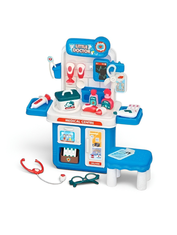 Doctor Kit Playset – Medical Center Toy Station with Stethoscope, Pretend Play Doctor Accessories TV7129.