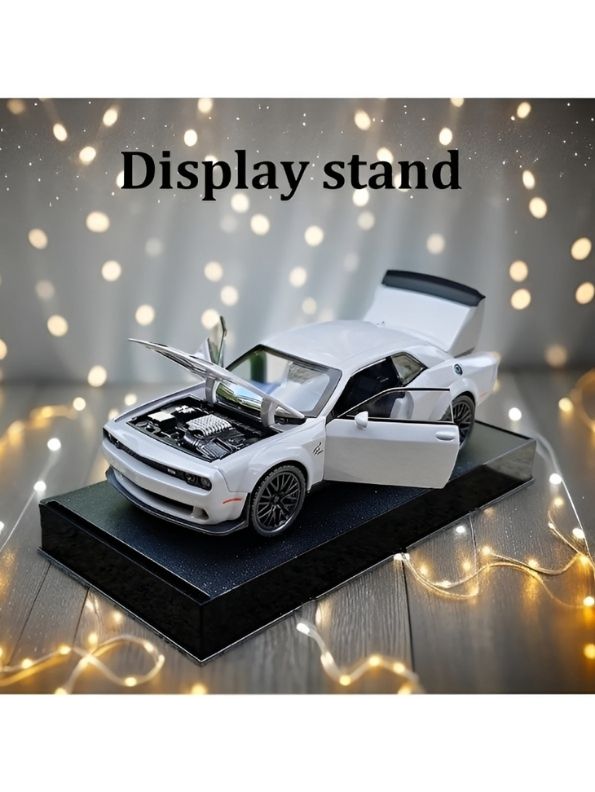 Dodge Challenger SRT Hellcat Widebody 1:32 Scale Grey Alloy Model Car with Acrylic Display Box MD29