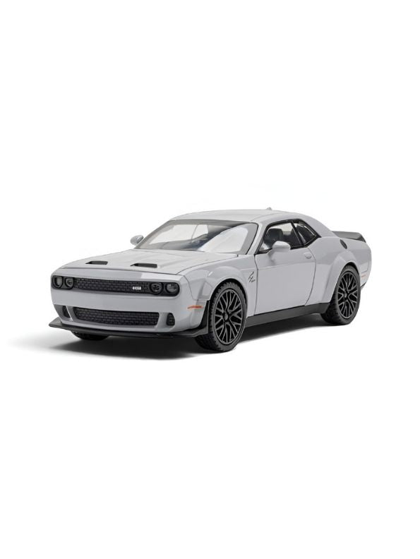 Dodge Challenger SRT Hellcat Widebody 1:32 Scale Grey Alloy Model Car with Acrylic Display Box MD29