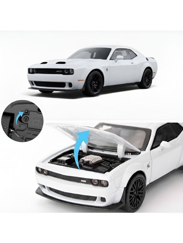 Dodge Challenger SRT Hellcat Widebody 1:32 Scale Alloy Model Car with Acrylic Display Box MD29