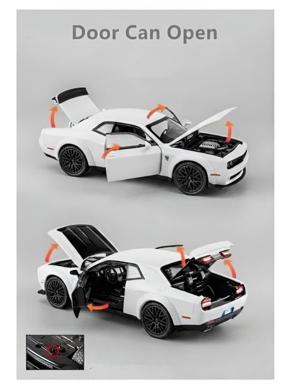 Dodge Challenger SRT Hellcat Widebody 1:32 Scale Alloy Model Car with Acrylic Display Box MD29