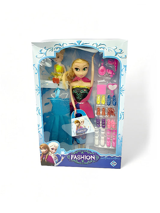 Doll Set For Girls Disney Frozen Modern Doll Set - Black (L-J-4)