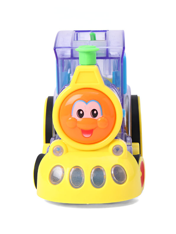 Domino Mini Train Set – Automatic Domino Laying Toy with 60 Colorful Blocks | Educational STEM Toy for Kids LMI11173.