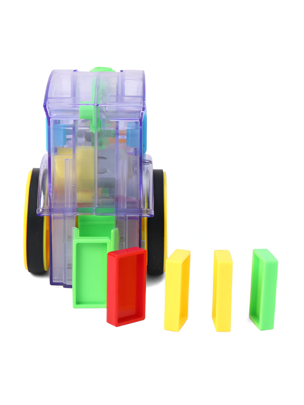 Domino Mini Train Set – Automatic Domino Laying Toy with 60 Colorful Blocks | Educational STEM Toy for Kids LMI11173.