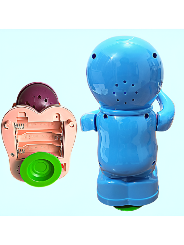 Doraemon Happy Drummer Toy with Automatic Drumming Action, 360-Degree Rotation, Dynamic Music and Light-Up Projection Base for Infants and Toddlers LMI9691