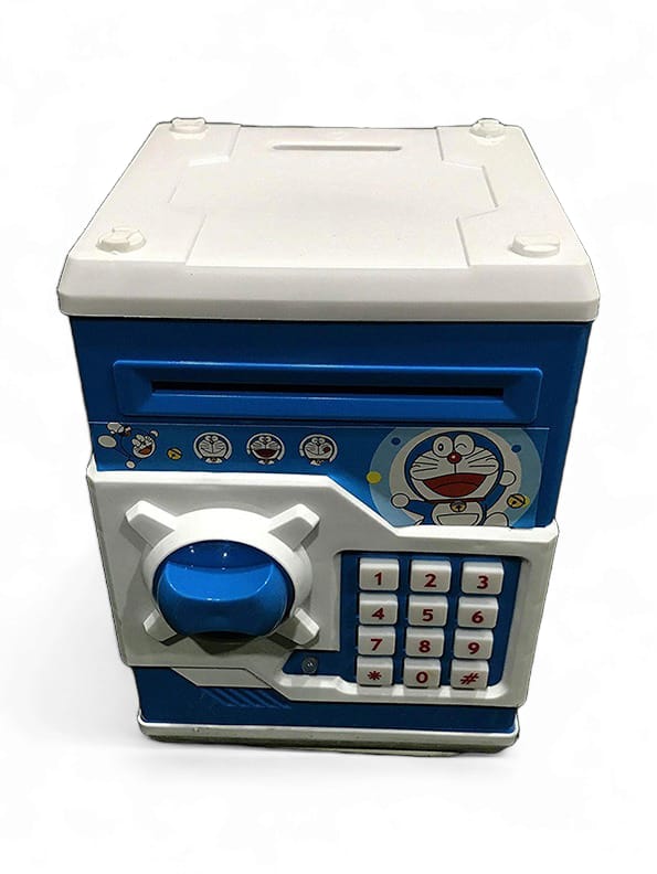 Doraemon Money Safe Lock Bank For Kids Baby