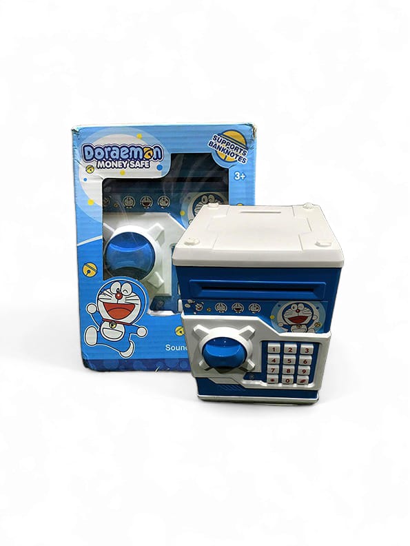 Doraemon Money Safe Lock Bank For Kids Baby