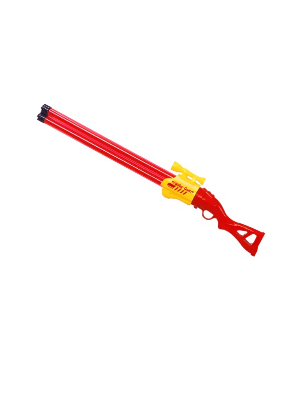 DoubleJet – 2-Nozzle Water Gun | Long Range Pump Action Holi Pichkari for Outdoor Games Red LMI15938.