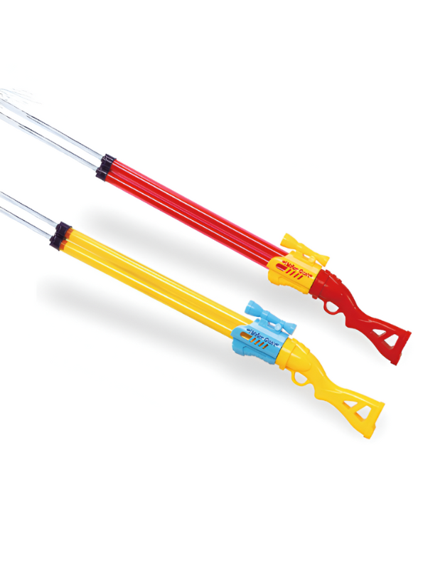 DoubleJet – 2-Nozzle Water Gun | Long Range Pump Action Holi Pichkari for Outdoor Games Red LMI15938.