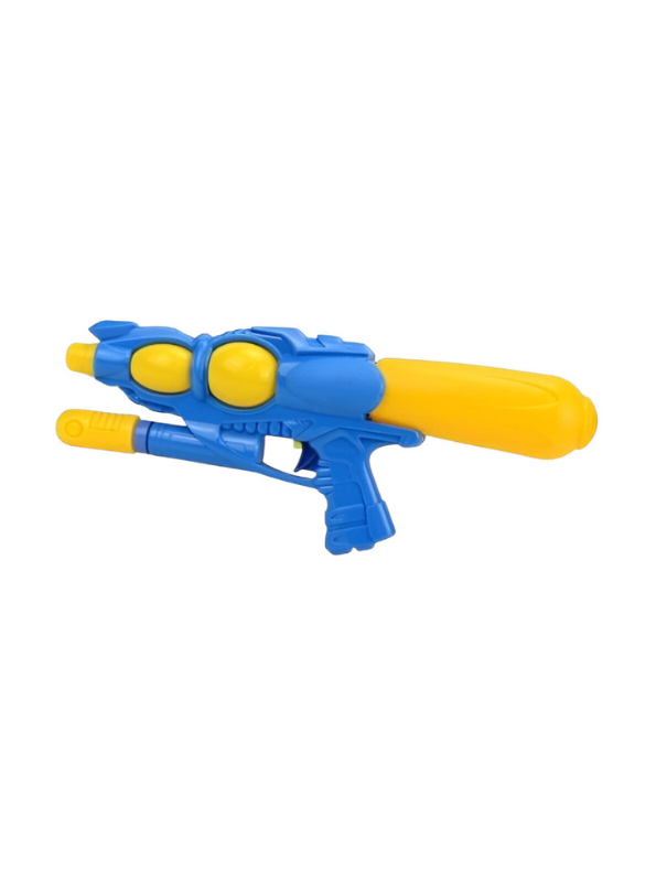 DoubleJet Pro – Double Tank Water Gun Pichkari | High-Pressure Long Range Water Blaster Toy Blue LMI14327.