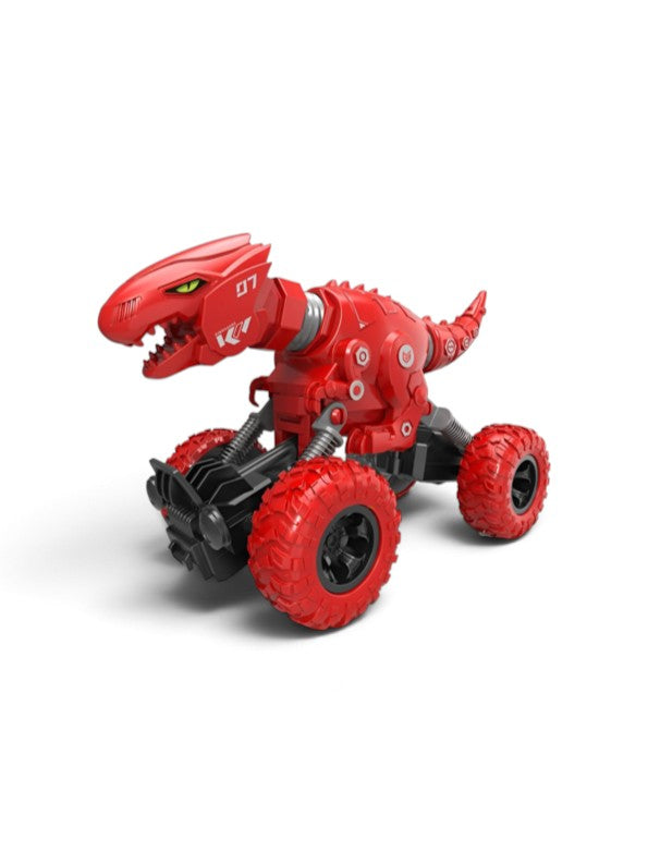 Pack Of 3 Double Rebound Telescopic Dinosaur Monster Toy – Fun Bouncing Pull-Back Toy MD731